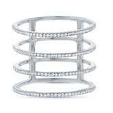 0.37ct 14k White Gold Diamond Lady's Ring Size 6